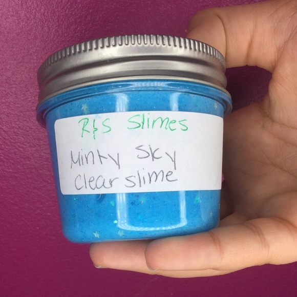 Minty Sky Clear Slime 💖HOMEMADE - Picture 3 of 3